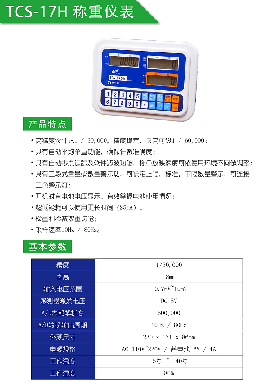 TCS-17H計(jì)數(shù)儀表